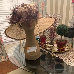 Leopard print church hat